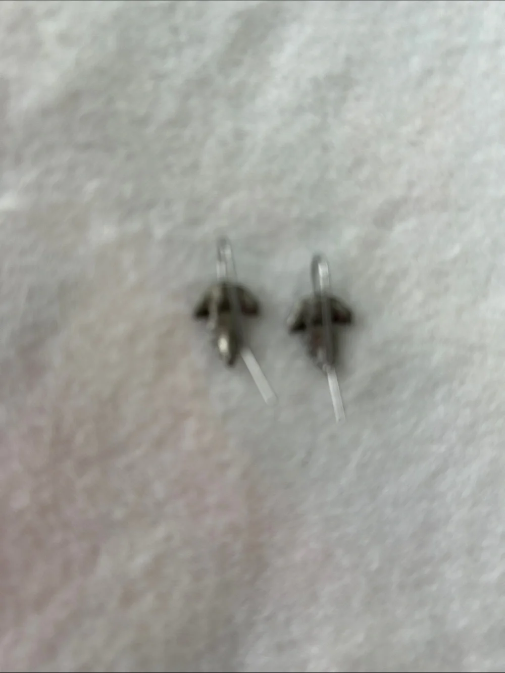 Silver leaf earrings